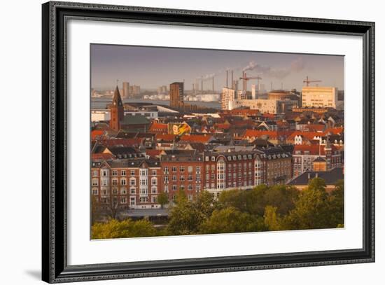 Denmark, Jutland, Aalborg, Elevated City View from the South-Walter Bibikow-Framed Photographic Print