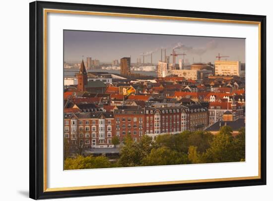 Denmark, Jutland, Aalborg, Elevated City View from the South-Walter Bibikow-Framed Photographic Print