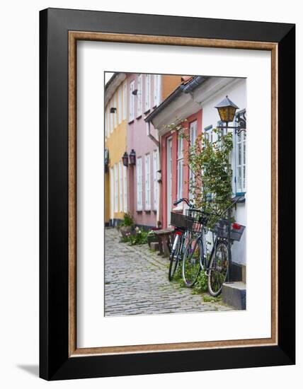 Denmark, Jutland, Aalborg, Houses Along Hjelmerstald Street-Walter Bibikow-Framed Photographic Print