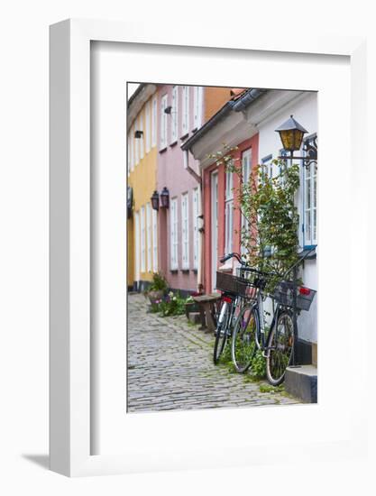 Denmark, Jutland, Aalborg, Houses Along Hjelmerstald Street-Walter Bibikow-Framed Photographic Print