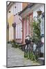 Denmark, Jutland, Aalborg, Houses Along Hjelmerstald Street-Walter Bibikow-Mounted Photographic Print