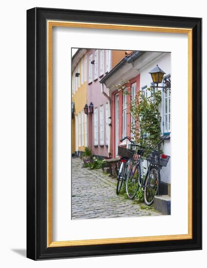 Denmark, Jutland, Aalborg, Houses Along Hjelmerstald Street-Walter Bibikow-Framed Photographic Print