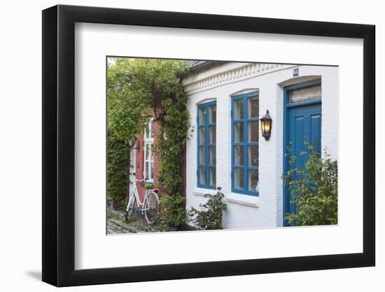 Denmark, Jutland, Aarhus, Mollestien Street, Traditional Houses-Walter Bibikow-Framed Photographic Print