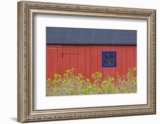 Denmark, Jutland, Gamle Skagen, Old Skagen, Red House Detail-Walter Bibikow-Framed Photographic Print