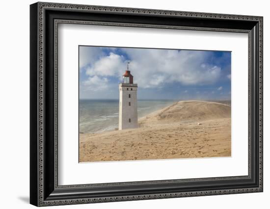 Denmark, Jutland, Lonstrup, Rudbjerg Knude Fyr Lighthouse, Slowly Being Eroded into the Skagerrak-Walter Bibikow-Framed Photographic Print