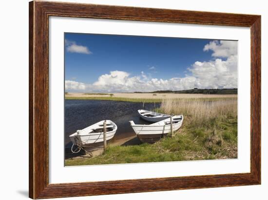 Denmark, Jutland, Nymendegab, Small Harbor on the Ringkobing Fjord-Walter Bibikow-Framed Photographic Print