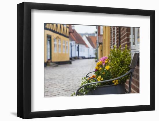 Denmark, Jutland, Ribe, Building Detail-Walter Bibikow-Framed Photographic Print