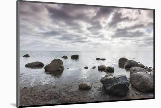 Denmark, Mon, Mons Klimt, 130 Meter-High Chalk Cliffs from the Shore-Walter Bibikow-Mounted Photographic Print