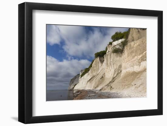 Denmark, Mon, Mons Klimt, 130 Meter-High Chalk Cliffs from the Shore-Walter Bibikow-Framed Photographic Print