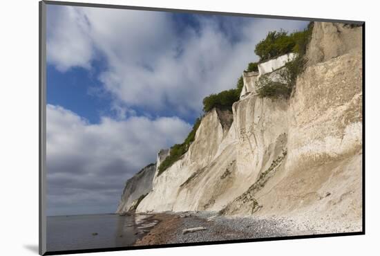 Denmark, Mon, Mons Klimt, 130 Meter-High Chalk Cliffs from the Shore-Walter Bibikow-Mounted Photographic Print