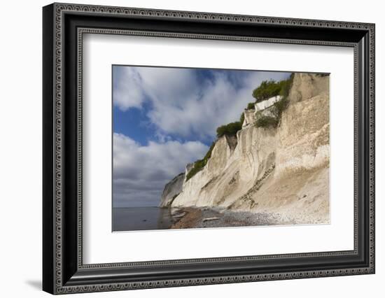 Denmark, Mon, Mons Klimt, 130 Meter-High Chalk Cliffs from the Shore-Walter Bibikow-Framed Photographic Print