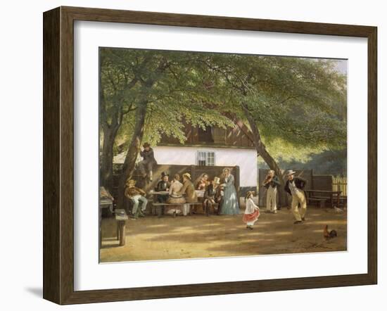 Denmark, Peoples' Festival in a Country House, 1856-David Roberts-Framed Giclee Print