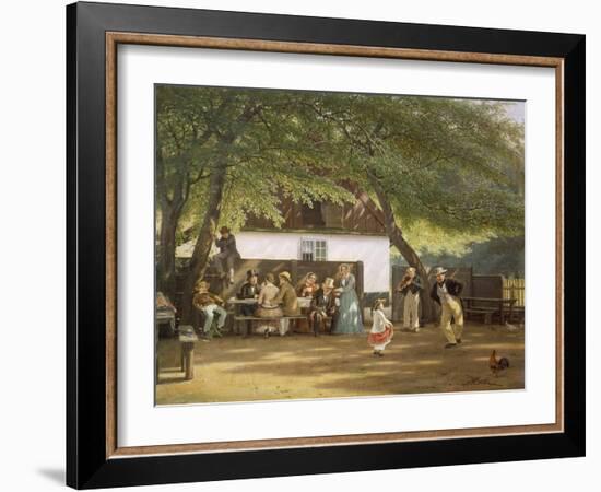 Denmark, Peoples' Festival in a Country House, 1856-David Roberts-Framed Giclee Print