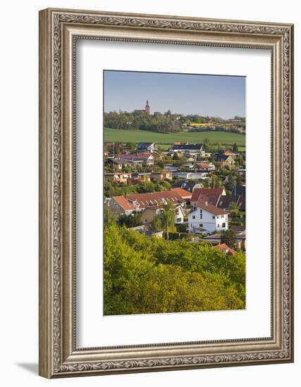 Denmark, Tasinge, Vindeby, Elevated Town View-Walter Bibikow-Framed Photographic Print