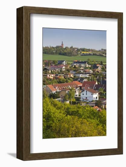 Denmark, Tasinge, Vindeby, Elevated Town View-Walter Bibikow-Framed Photographic Print