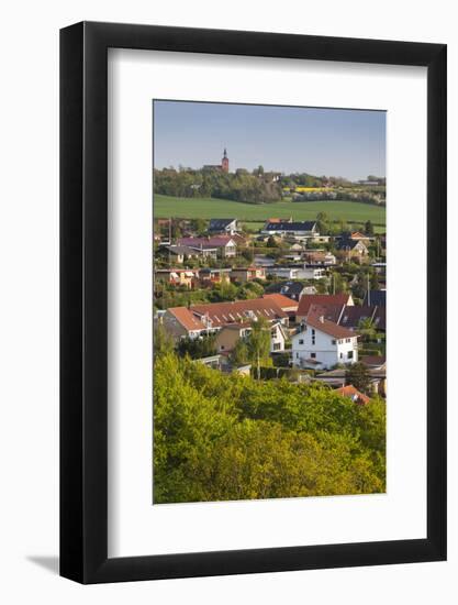 Denmark, Tasinge, Vindeby, Elevated Town View-Walter Bibikow-Framed Photographic Print