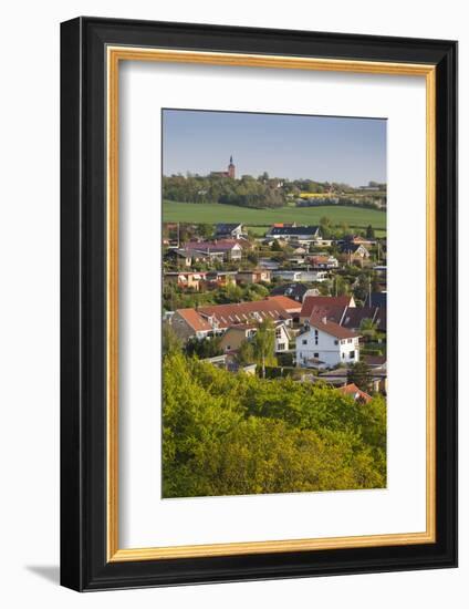 Denmark, Tasinge, Vindeby, Elevated Town View-Walter Bibikow-Framed Photographic Print