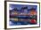 Denmark, Zealand, Copenhagen, Nyhavn Harbor, Evening-Walter Bibikow-Framed Photographic Print