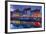 Denmark, Zealand, Copenhagen, Nyhavn Harbor, Evening-Walter Bibikow-Framed Photographic Print