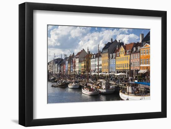 Denmark, Zealand, Copenhagen, Nyhavn Harbor-Walter Bibikow-Framed Photographic Print