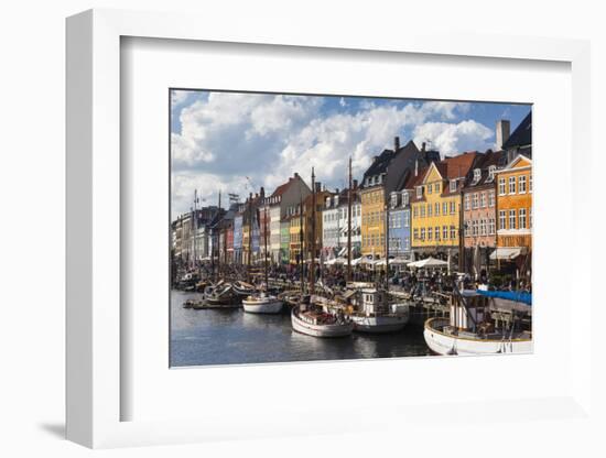 Denmark, Zealand, Copenhagen, Nyhavn Harbor-Walter Bibikow-Framed Photographic Print