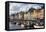 Denmark, Zealand, Copenhagen, Nyhavn Harbor-Walter Bibikow-Framed Premier Image Canvas