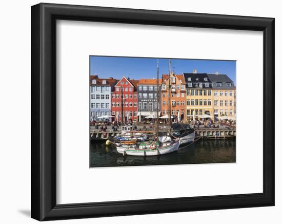 Denmark, Zealand, Copenhagen, Nyhavn Harbor-Walter Bibikow-Framed Photographic Print