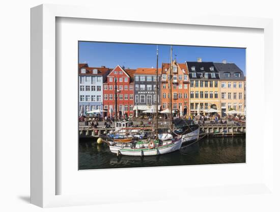 Denmark, Zealand, Copenhagen, Nyhavn Harbor-Walter Bibikow-Framed Photographic Print