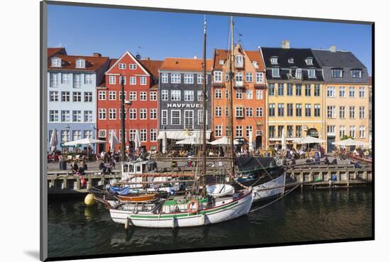 Denmark, Zealand, Copenhagen, Nyhavn Harbor-Walter Bibikow-Mounted Photographic Print