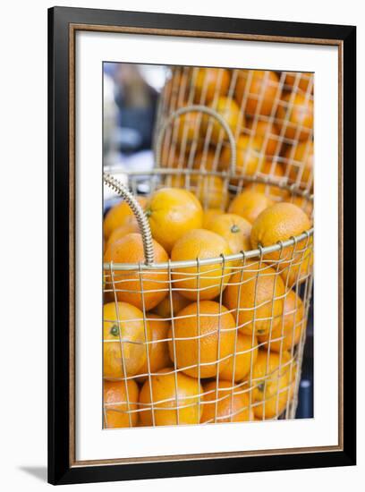 Denmark, Zealand, Copenhagen, Torvehallerne Kph, Oranges-Walter Bibikow-Framed Photographic Print