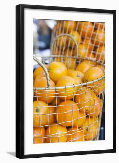 Denmark, Zealand, Copenhagen, Torvehallerne Kph, Oranges-Walter Bibikow-Framed Photographic Print