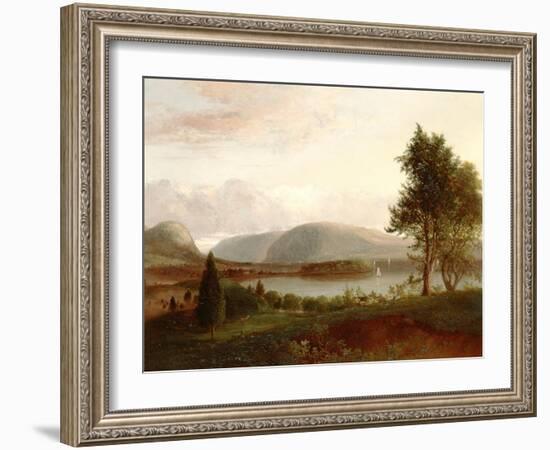 Denning's Point, Hudson River, C.1839-Thomas Doughty-Framed Giclee Print