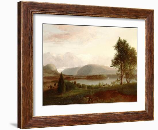 Denning's Point, Hudson River, C.1839-Thomas Doughty-Framed Giclee Print