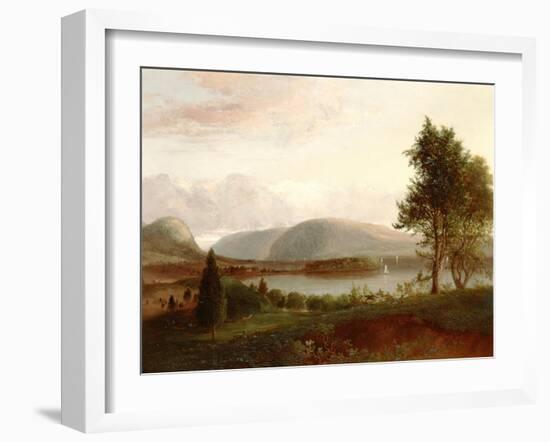 Denning's Point, Hudson River, C.1839-Thomas Doughty-Framed Giclee Print