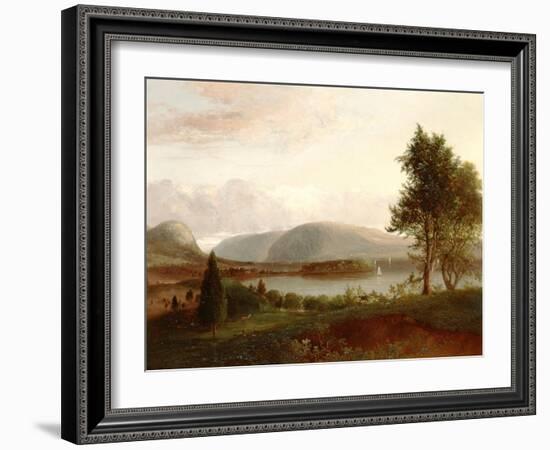 Denning's Point, Hudson River, C.1839-Thomas Doughty-Framed Giclee Print