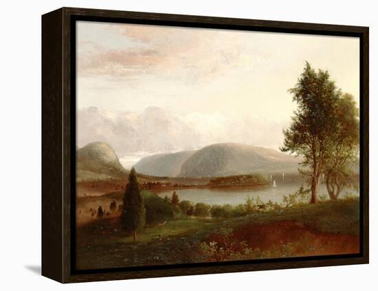 Denning's Point, Hudson River, C.1839-Thomas Doughty-Framed Premier Image Canvas