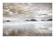 Low Tide and Clouds at Bandon Beach, Oregon-Dennis Frates-Art Print