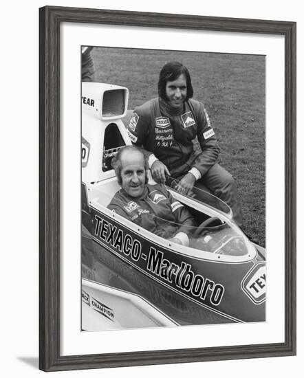 Denny Hulme and Emerson Fittipaldi, 1974-null-Framed Photographic Print