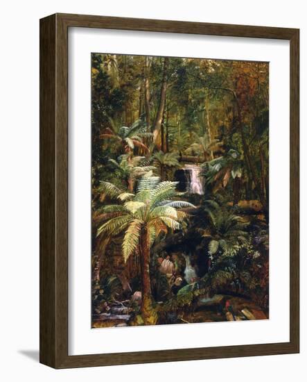 Dense Jungle in New Guinea-Charles E Gordon Frazer-Framed Art Print