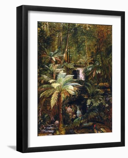 Dense Jungle in New Guinea-Charles E Gordon Frazer-Framed Art Print