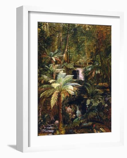 Dense Jungle in New Guinea-Charles E Gordon Frazer-Framed Art Print