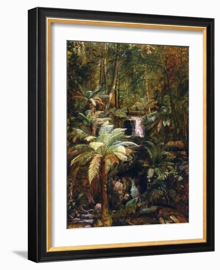 Dense Jungle in New Guinea-Charles E Gordon Frazer-Framed Art Print