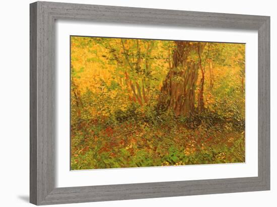 Dense Undergrowth, 1887-Vincent van Gogh-Framed Giclee Print