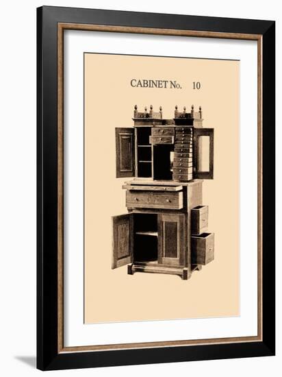 Dentist's Cabinet-null-Framed Art Print