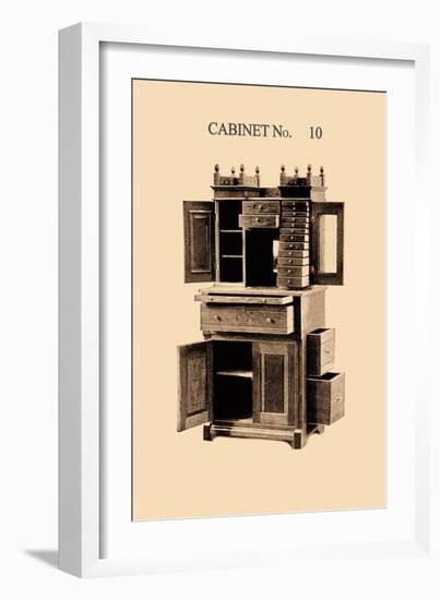 Dentist's Cabinet-null-Framed Art Print