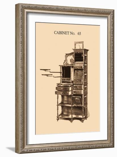 Dentist's Cabinet-null-Framed Art Print