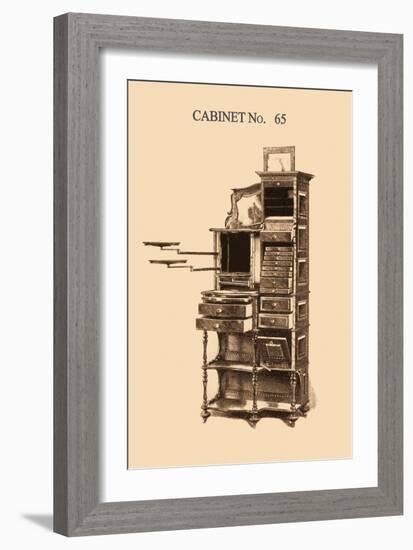 Dentist's Cabinet-null-Framed Art Print