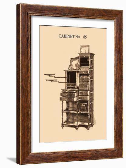 Dentist's Cabinet-null-Framed Art Print