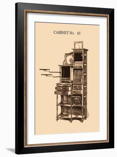 Dentist's Cabinet-null-Framed Art Print