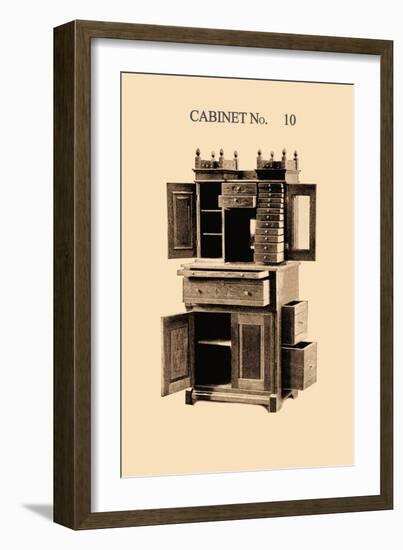 Dentist's Cabinet-null-Framed Art Print